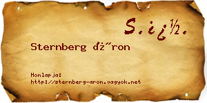 Sternberg Áron névjegykártya